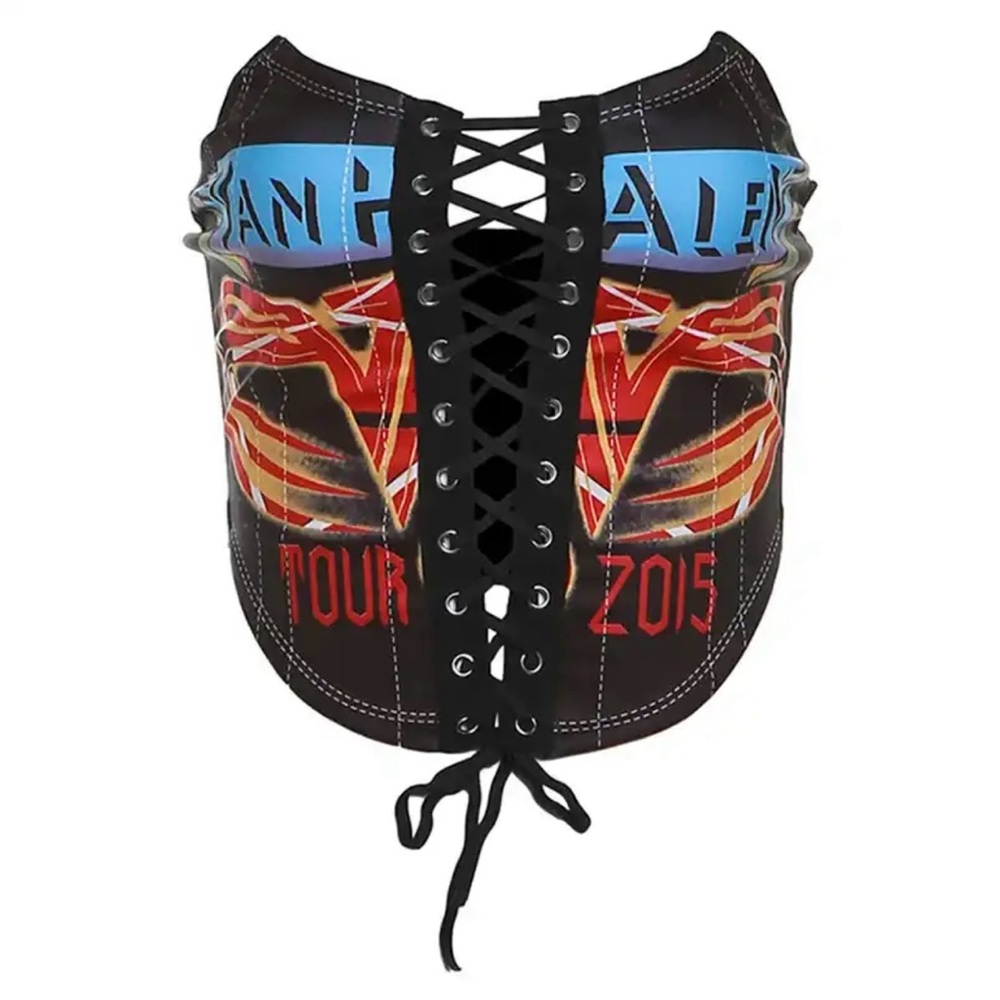 Graphic Lace Up Corset  S

NEW